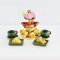 Handcrafted Miniature Afternoon Tea Set with Macarons and Sandwiches