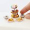 Handcrafted Miniature Afternoon Tea Set with Macarons and Sandwiches