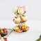 Handcrafted Miniature High Tea Set with Pastries and Macarons