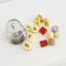 Handcrafted Miniature Three-Tier High Tea Set with Sweets and Sandwiches