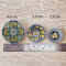 Miniature Mediterranean Ceramic Decorative Plates Set