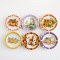 Miniature Autumn Pumpkin & Halloween-Themed Ceramic Plates (2.8 cm)