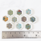 Miniature Mediterranean Hexagonal Ceramic Tile Plates Set 10 Pcs