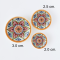 Handcrafted Miniature Ceramic Plates with Floral Patterns – Set of 3