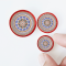 Miniature Handcrafted Red Floral & Mediterranean Designs