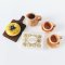 Miniature Tea Set with Fruit Tart and Ferrero Rocher