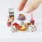 Miniature Dessert Set with Cake, Pastries, and Drinks