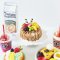 Miniature Dessert Set with Cake, Pastries, and Drinks