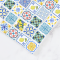 Ceramic Tile Set with Lemon and Floral Patterns – 16 Pieces