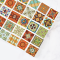 Ceramic Tile Set with Vibrant Patterns – 28 Pieces