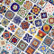 Miniature Ceramic Tile Set – 70 Pieces with Vibrant Patterns