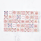 Set of 20 miniature ceramic tiles featuring charming pink and pastel patterns. Perfect for 1:12 scale dollhouse decor and artistic designs.