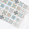 Ceramic Tile Set with Pastel and Intricate Patterns – 16 Pieces