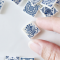 Ceramic Tile Set with Blue Delft Patterns – 40 Pieces