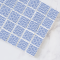 Ceramic Tile Set with Blue Geometric Floral Pattern – 16 Pieces