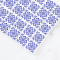 Ceramic Tile Set with Blue Geometric Floral Pattern – 16 Pieces