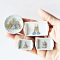 miniature kitchen set with adorable Peter Rabbit designs, ideal for 1:12 scale dollhouse displays or as collector items.