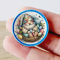 Handmade miniature plates with vibrant gnome and Easter designs, suitable for dollhouse decor or as unique collectible gifts