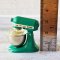 Dollhouse Miniature Kitchenware Electric Hand Whisker Kitchen Aid Mixer Metal Green