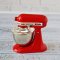 Dollhouse Miniature Kitchenware Electric Hand Whisker Kitchen Aid Mixer Metal Red