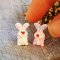 2x Rabbit Figurine Dollhouse Miniature Fairy Garden Decoration Christmas Gift (copy)