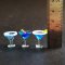 Dollhouse Miniatures Drink Beverage Blue Hawaii Cocktail Wine Champagne Cup Set