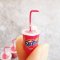 Dollhouse Miniatures Beverage Drink Soda Cup Fanta Red Strawberry  x 1 Pcs.
