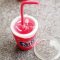Dollhouse Miniatures Beverage Drink Soda Cup Fanta Red Strawberry  x 1 Pcs.