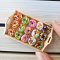 Dollhouse Miniature Food Bakery Mini Tiny Donuts Doughnut Wood Tray Decor Set
