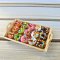 Dollhouse Miniature Food Bakery Mini Tiny Donuts Doughnut Wood Tray Decor Set