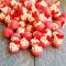 10x Mini Red Heart Pink Cupcake Bakery Pastries Dollhouse Miniature Sweet Dessert Barbie Blythe Supply 1:6 Scale Decoration