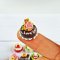 Dollhouse Miniature Food Bakery Fancy Cake 15mm. Set 15 Pcs.