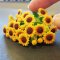 10x Sunflowers Clay Flowers Handmade Miniature Dollhouse Fairy Garden Decoration Collectibles Gift Handcrafted