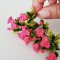 5x Pink Mini Plumeria Clay Flowers Handmade Dollhouse Miniature Fairy Garden Decoration