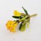 5x Yellow Mini Plumeria Clay Flowers Handmade Dollhouse Miniature Fairy Garden Decoration
