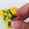 5x Yellow Mini Plumeria Clay Flowers Handmade Dollhouse Miniature Fairy Garden Decoration