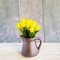 3x Yellow Colorful Tulip Clay Flowers in Ceramic Vase Jar Pot Dollhouse Miniature Fairy Garden Decoration