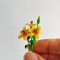 Dollhouse Miniatures Clay Flowers Lily Fairy Garden Decoration Handmade Collectibles