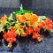 8x Orange Clay Flowers Handmade Miniature Dollhouse Fairy Garden Decoration Collectibles Handcrafted