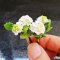 9x White Clay Flowers Handmade Miniature Dollhouse Fairy Garden Decoration Collectibles Handcrafted