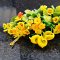 12x Yellow Clay Flowers Handmade Miniature Dollhouse Fairy Garden Decoration Collectibles Handcrafted