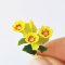 10x Yellow Gazania Clay Flowers Handmade Miniature Dollhouse Fairy Garden Decoration Collectibles Gift Handcrafted