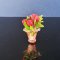 Dollhouse Miniatures Clay Flower Tulip in Glass Vase