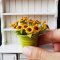 7x Mini Sunflowers Clay Flowers in Metal Pot Dollhouse Miniature Fairy Garden Decoration