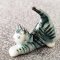 Miniatures Ceramic Figurine Tiger Cat Kitten