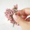 50 Pcs Light Pink Rose Mulberry Paper Flower for Scrapbook Craft  Wedding Card