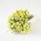 50 Pcs Light Yellow Rose Mulberry Paper Flower for Scrapbook Craft  Wedding Card