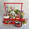 Dollhouse Miniatures Clay Flower Cart Gift Set 1:12 Thai Handmade Decoration