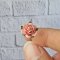 100x Orange Rose Mulberry Paper Flower Crafts Handmade Wedding Card Scrapbooking Miniature Handcrafted