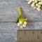 10x White Tulip Clay Flowers Miniature Home Decor